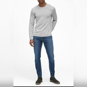 Banana Republic BNWT Cotton Men's Garment Dyed Knit Crewneck Sweater -  Grey L